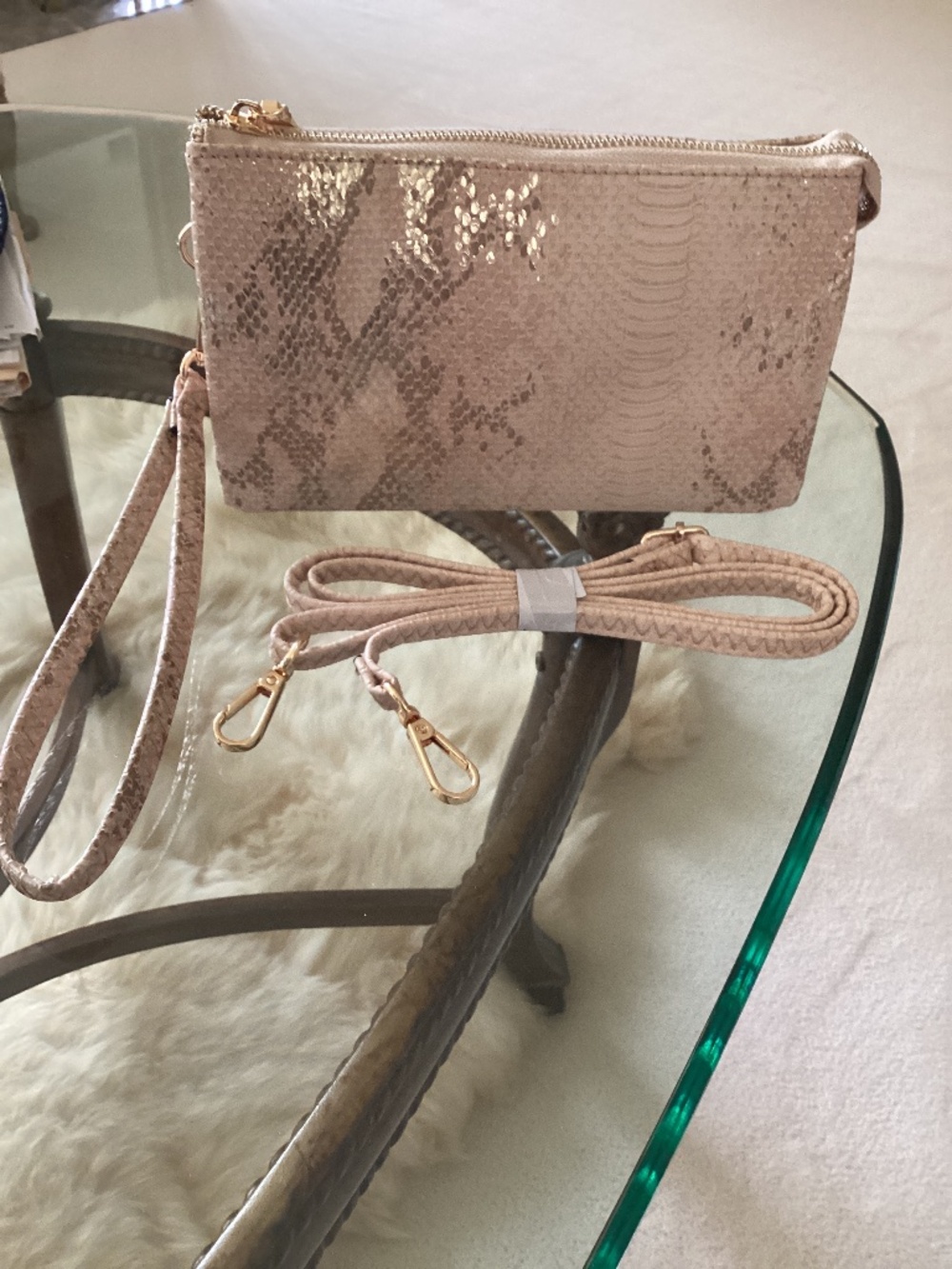 NWOT Cool Vegan Crossbody with tons of organization